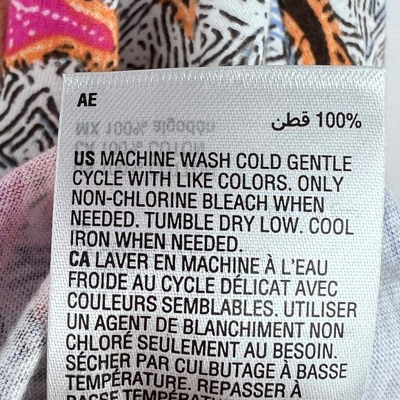 New INC Size Petite Large Floral Sleeveless Cutout Shoulder Long Sleeve Shirt - Picture 10 of 12